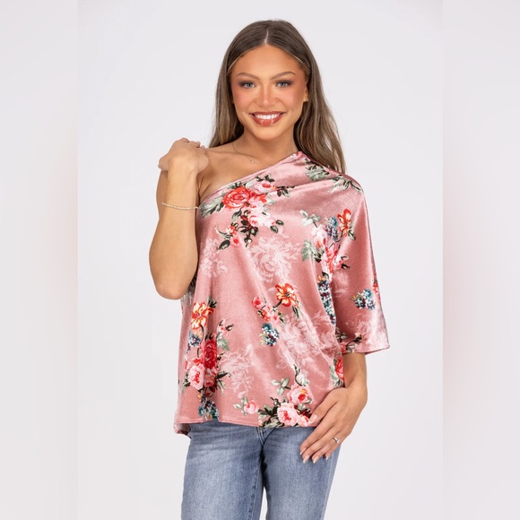 Andree By Unit One Shoulder Shirt Large - Picture 1 of 5